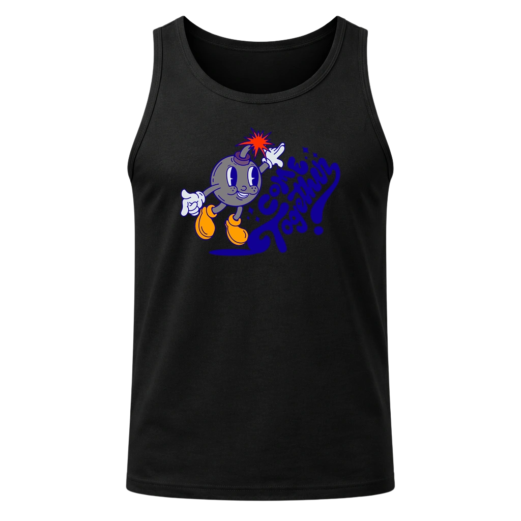 Come Together Black Tank Top