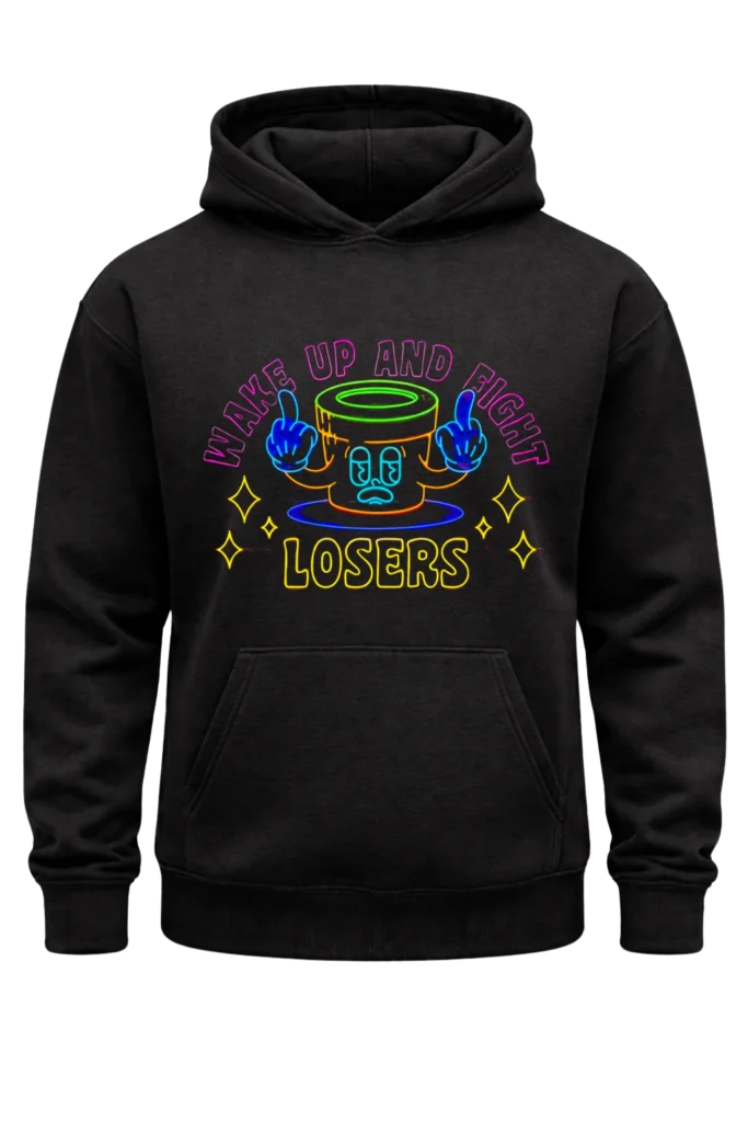 Wake Up Black Hoodie