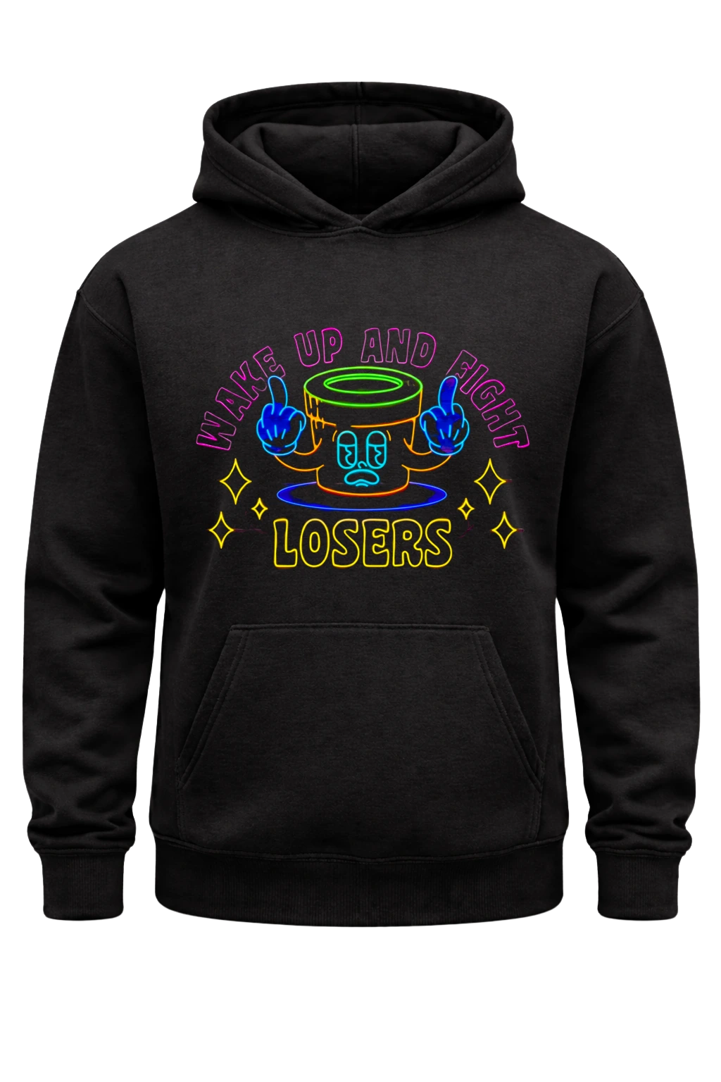 Wake Up Black Hoodie