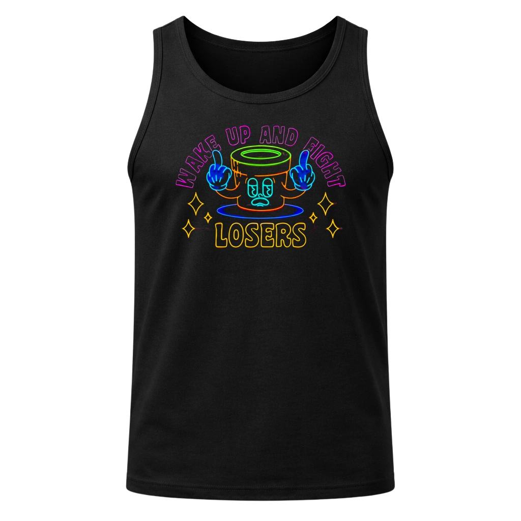 Wake Up Black Tank Top