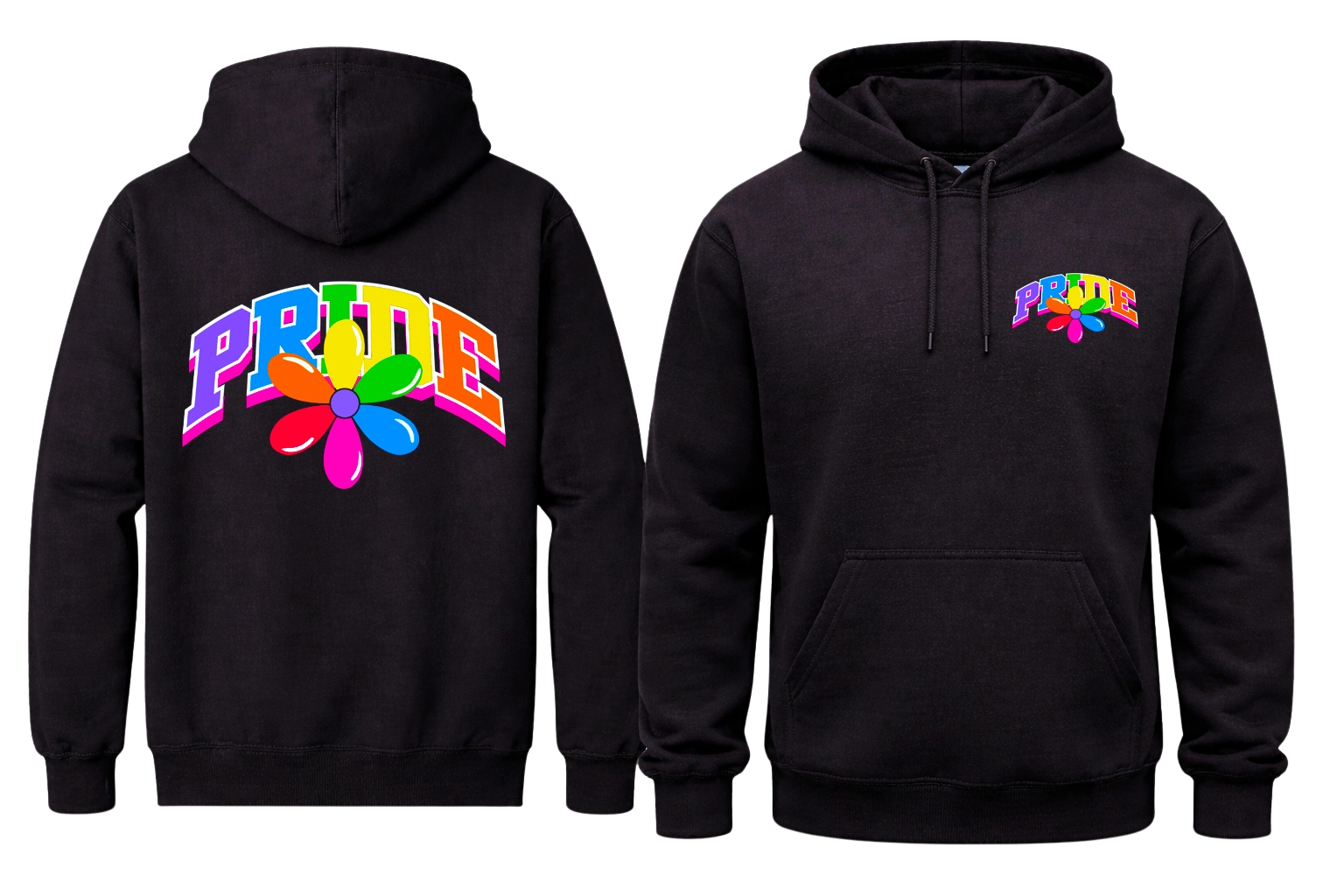 Pride Front And Back Print Hoodie