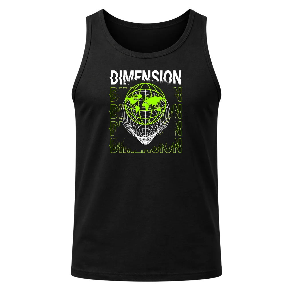 Dimension Black Tank Top