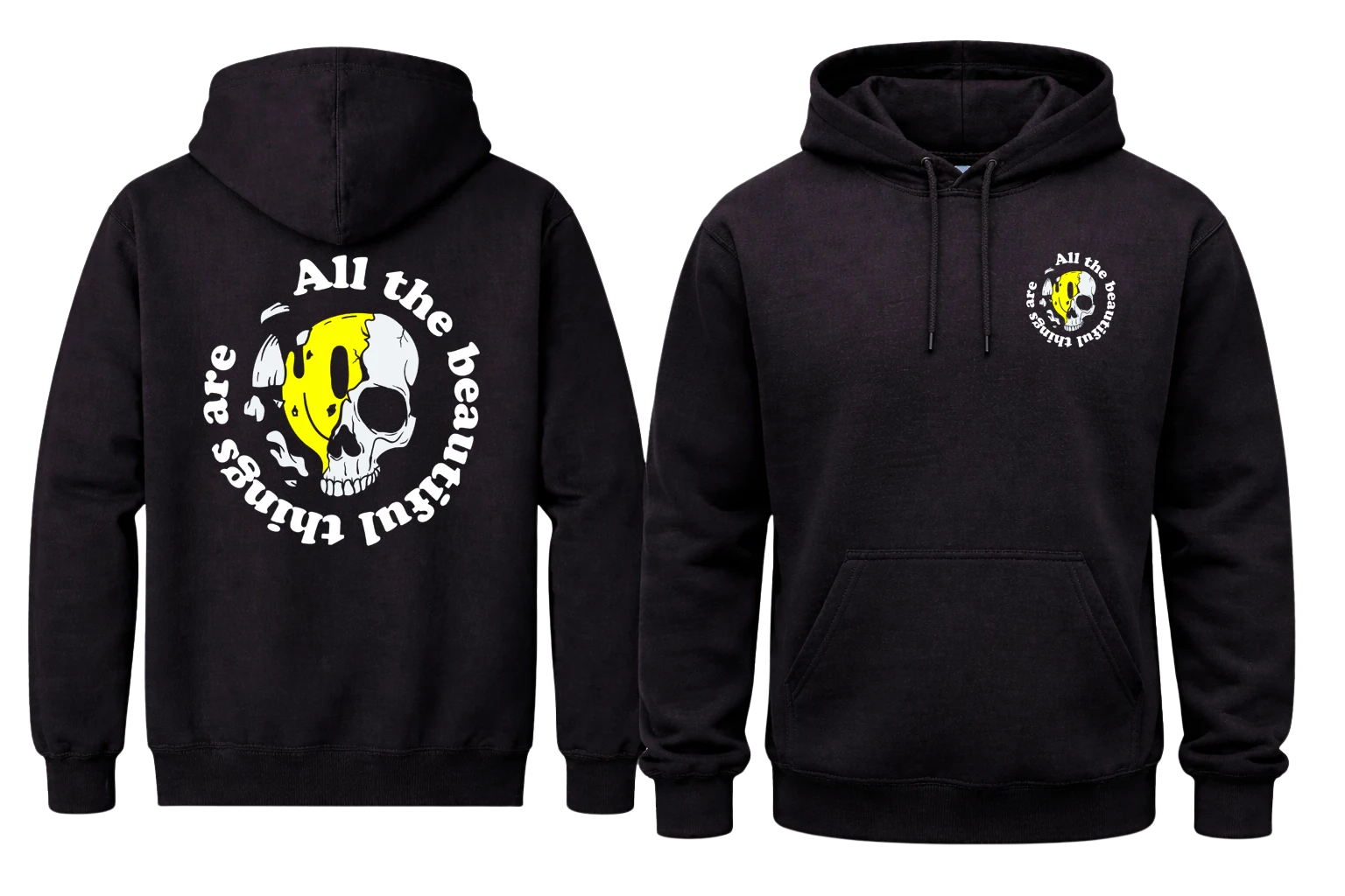All The Beautiful Things Front And Back Print Hoodie