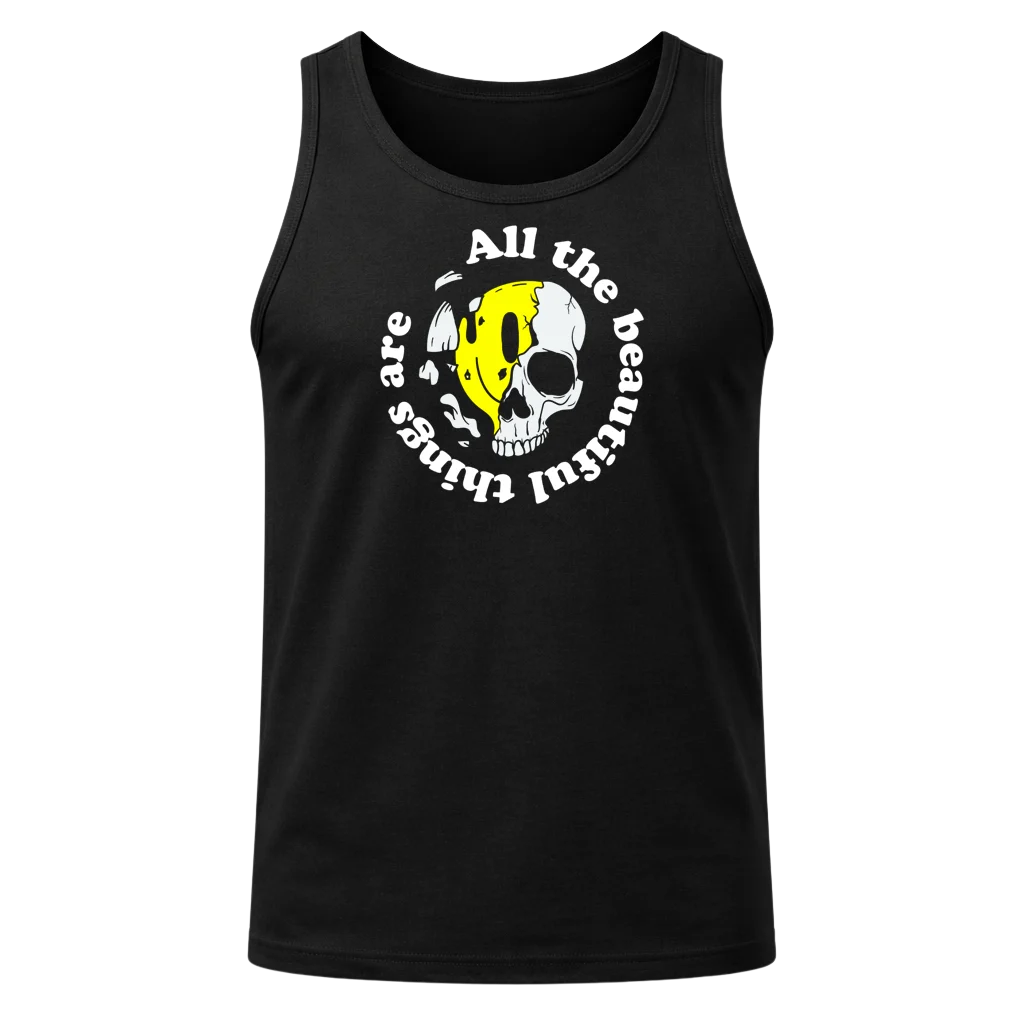 All The Beautiful Things Black Tank Top