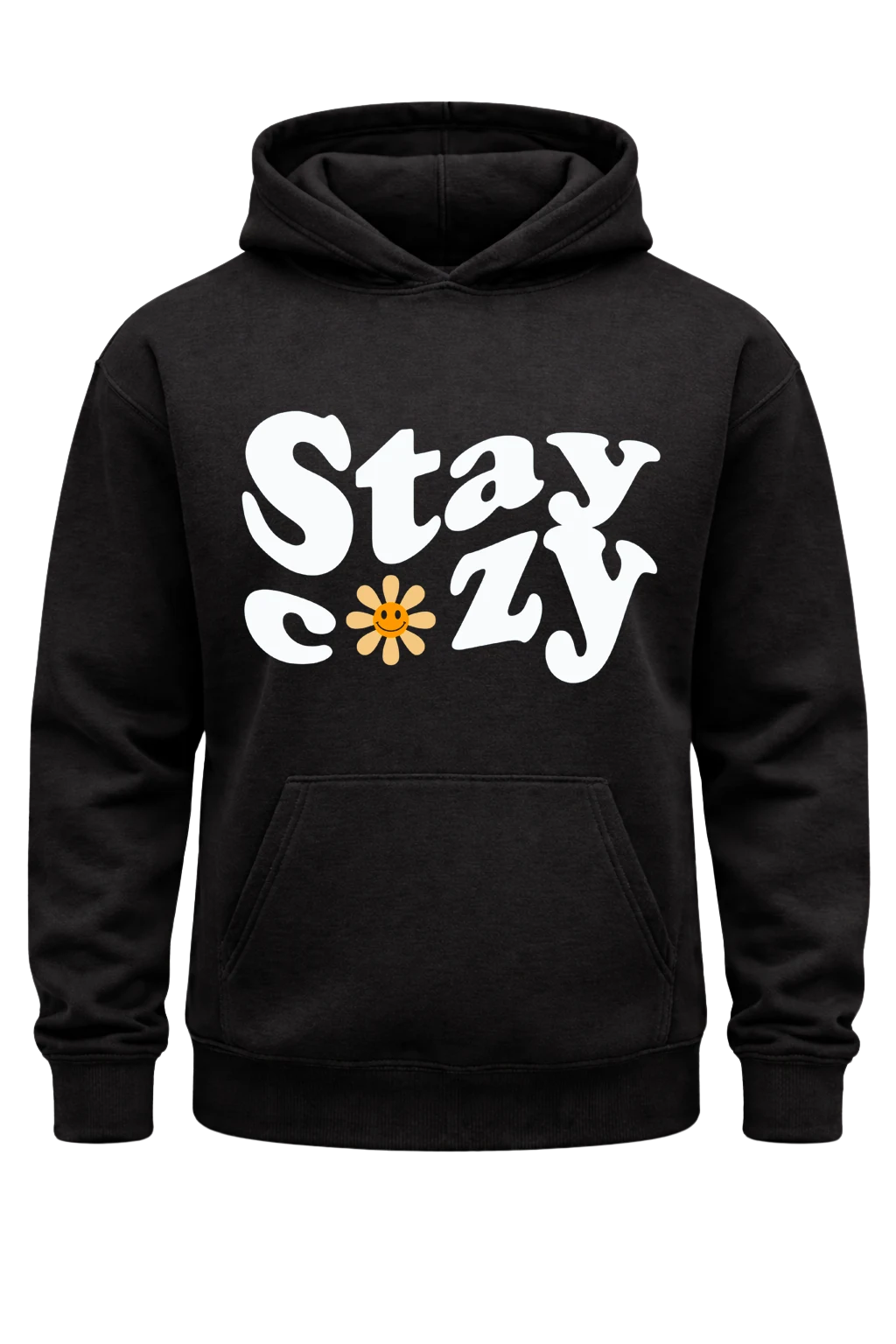 Stay Cozy Black Hoodie