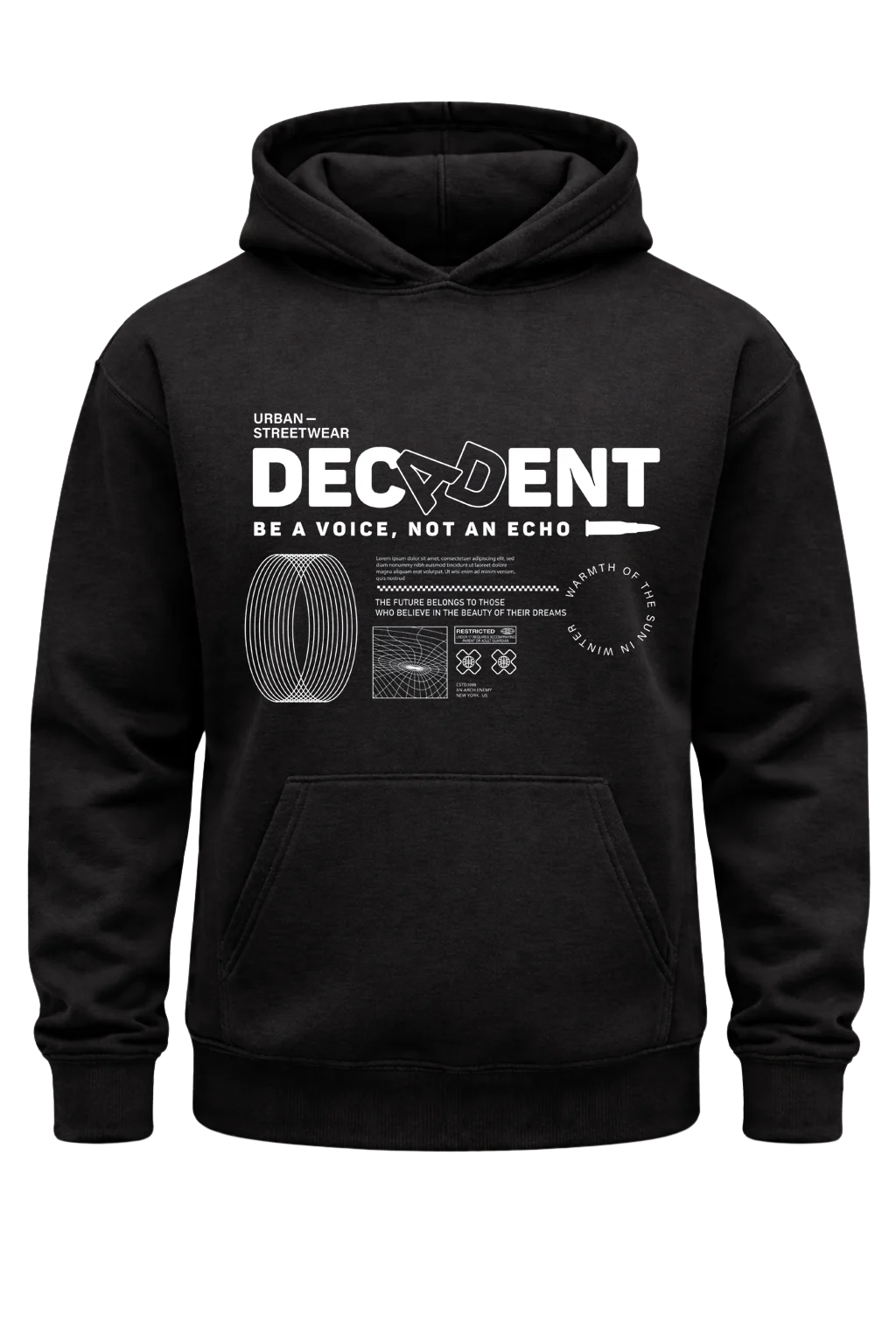 Decadent Black Hoodie