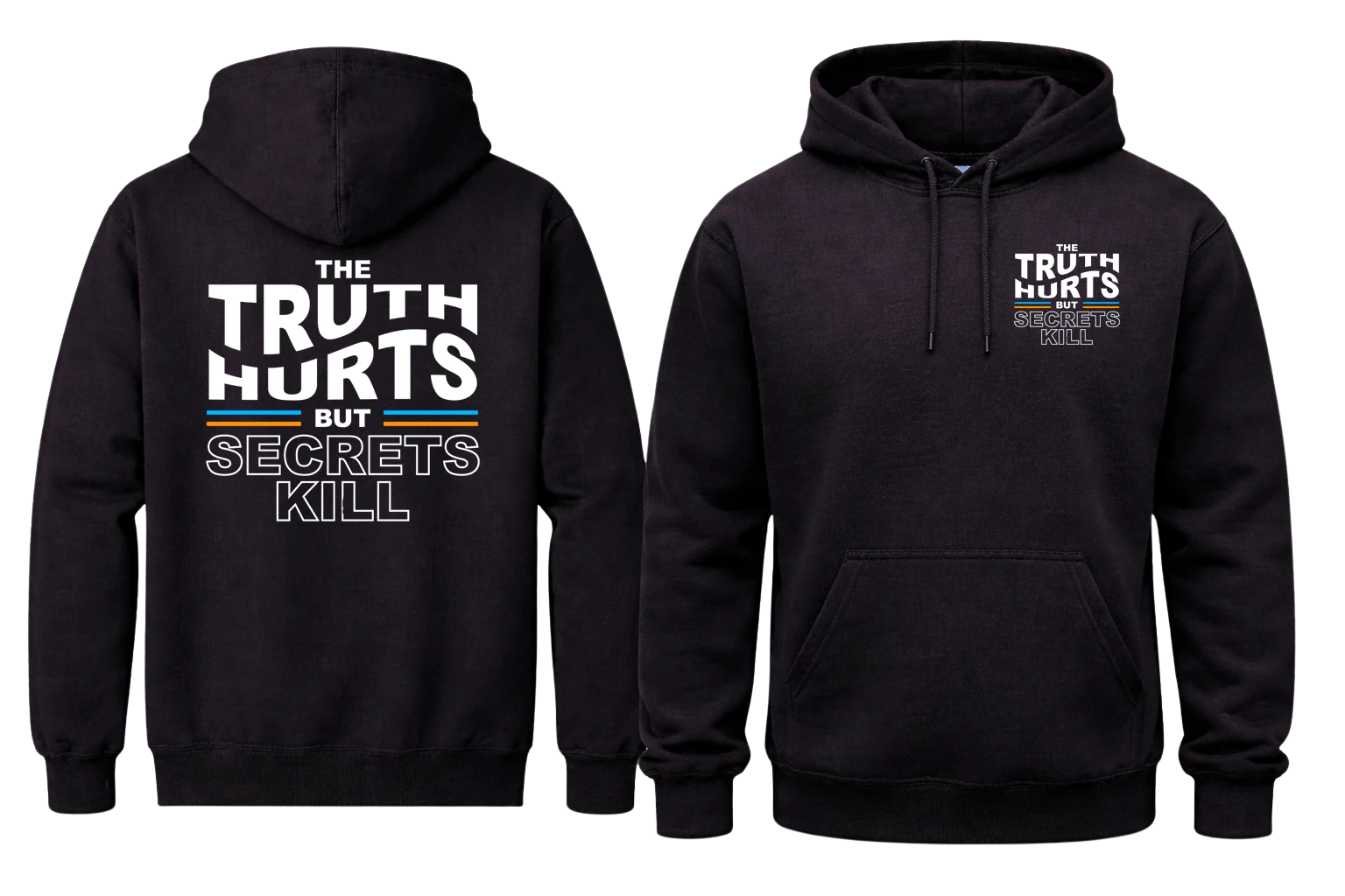 The Truth Hurts Front And Back Print Hoodie
