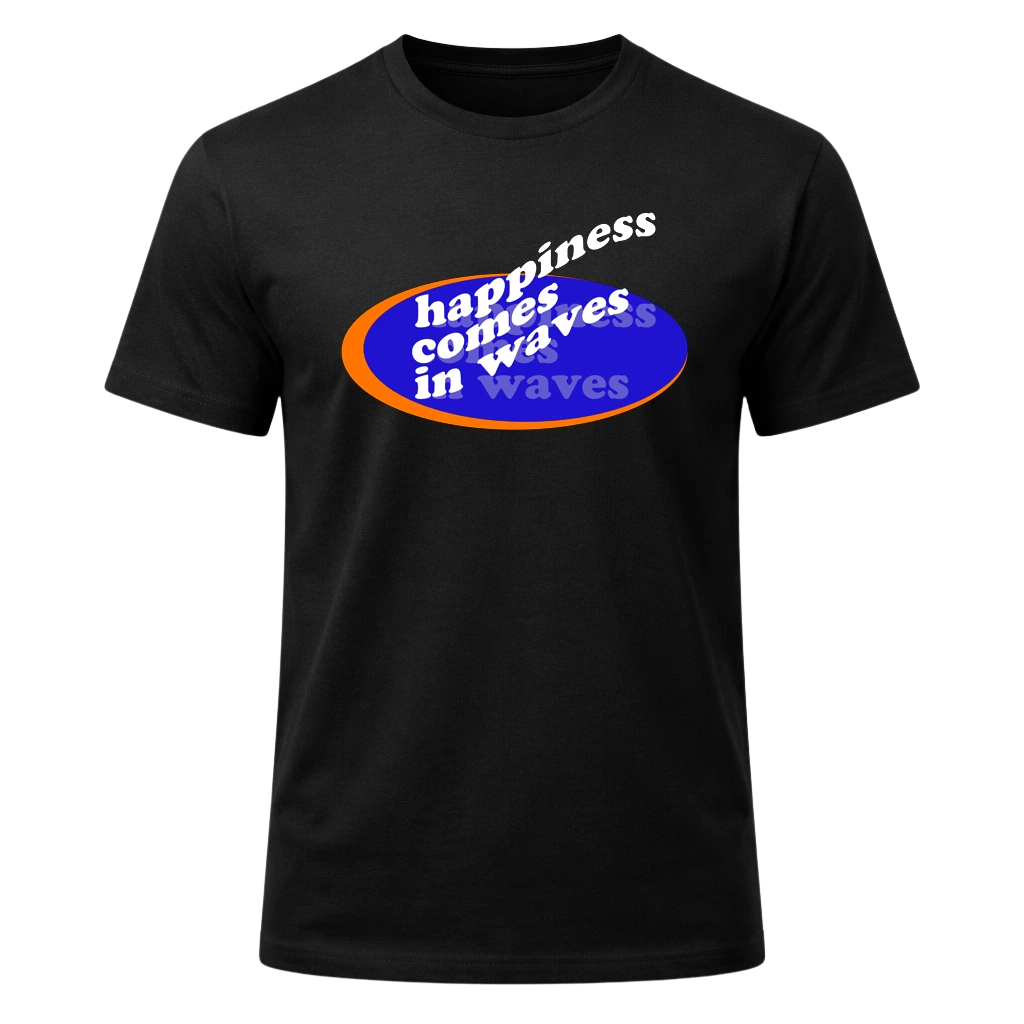 Happiness Comes In Waves Graphic T-Shirt