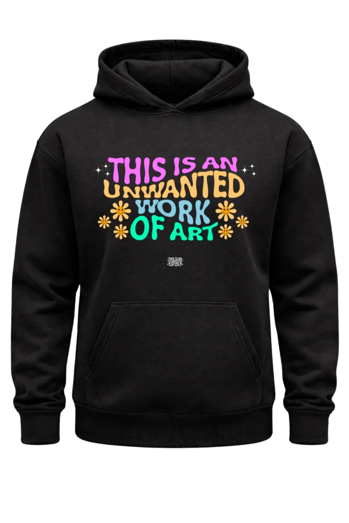 Unwanted Work Of Art Black Hoodie