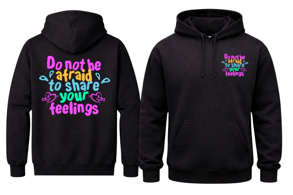 Do Not Be Afraid Front And Back Print Hoodie