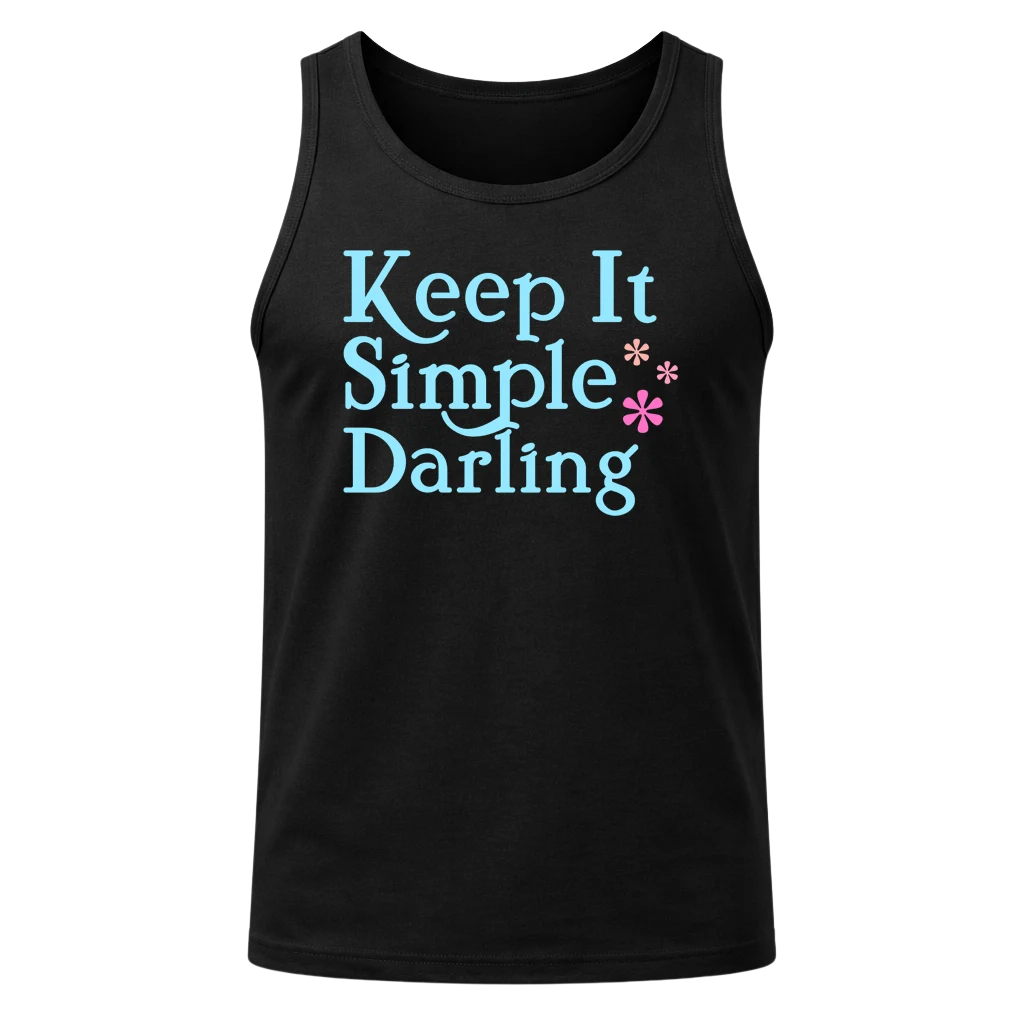 Keep It Simple Darling Black Tank Top