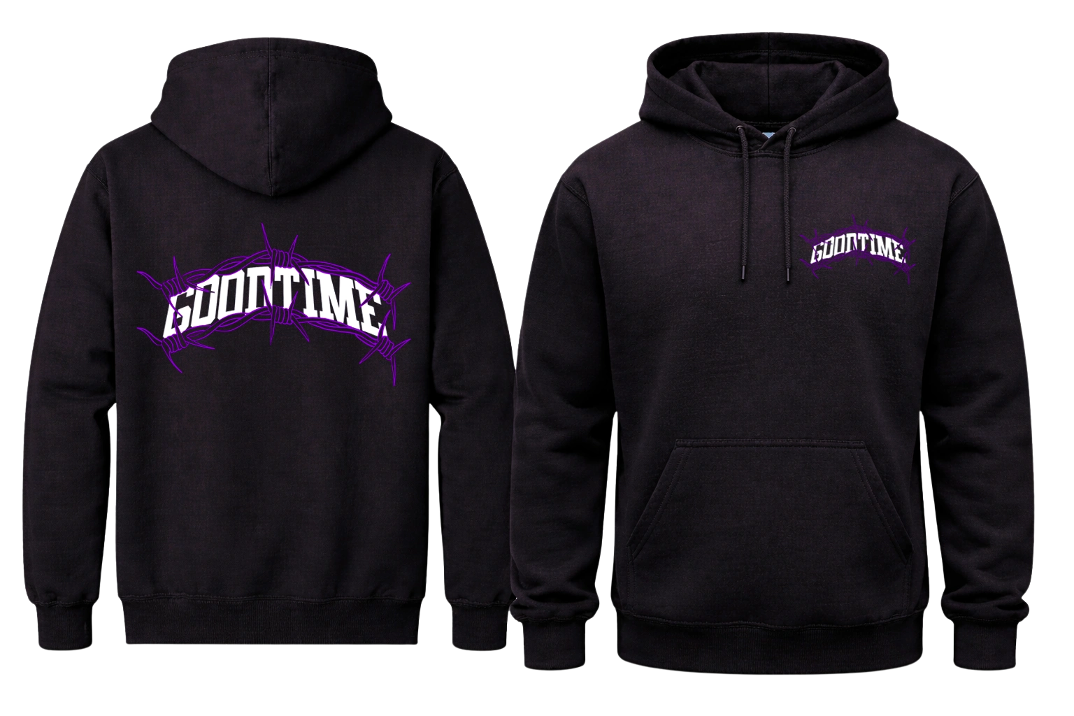 Good Time Front And Back Print Hoodie