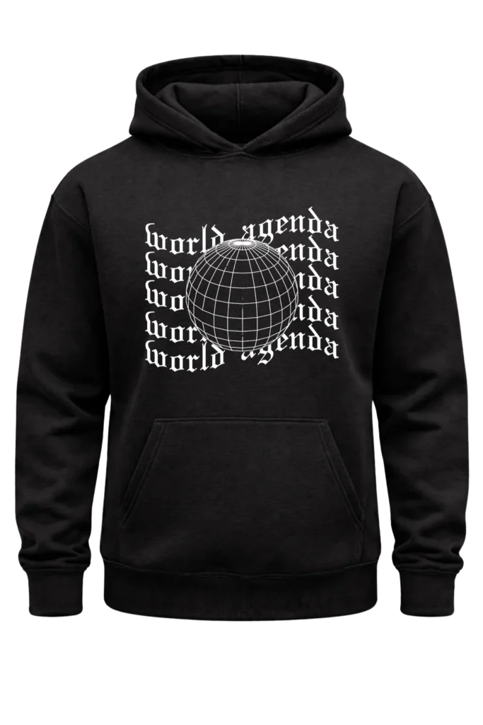 World Agenda Black Hoodie