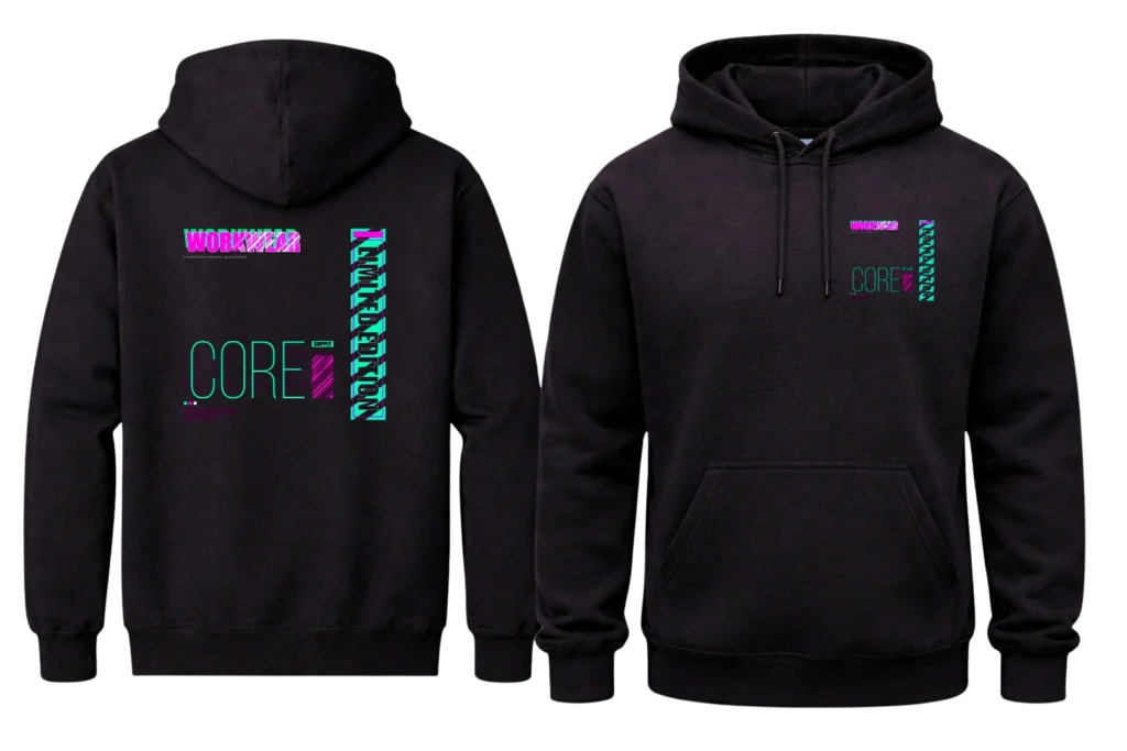 Workwear Front And Back Print Hoodie
