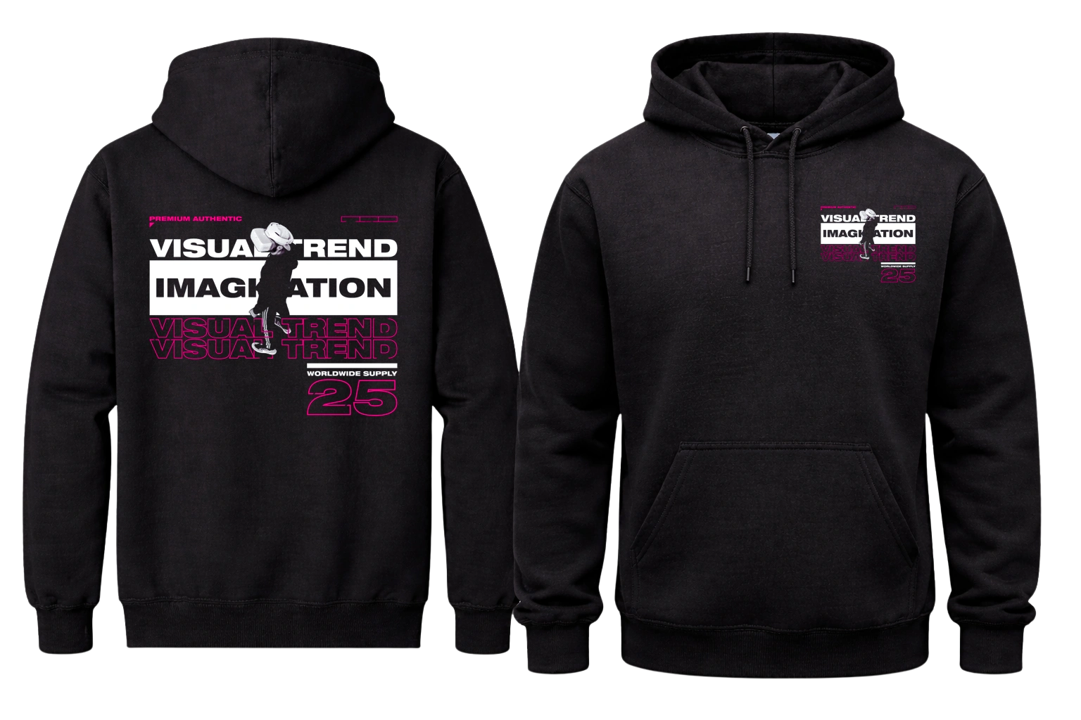 Vision 25 Front and Back Print Hoodie