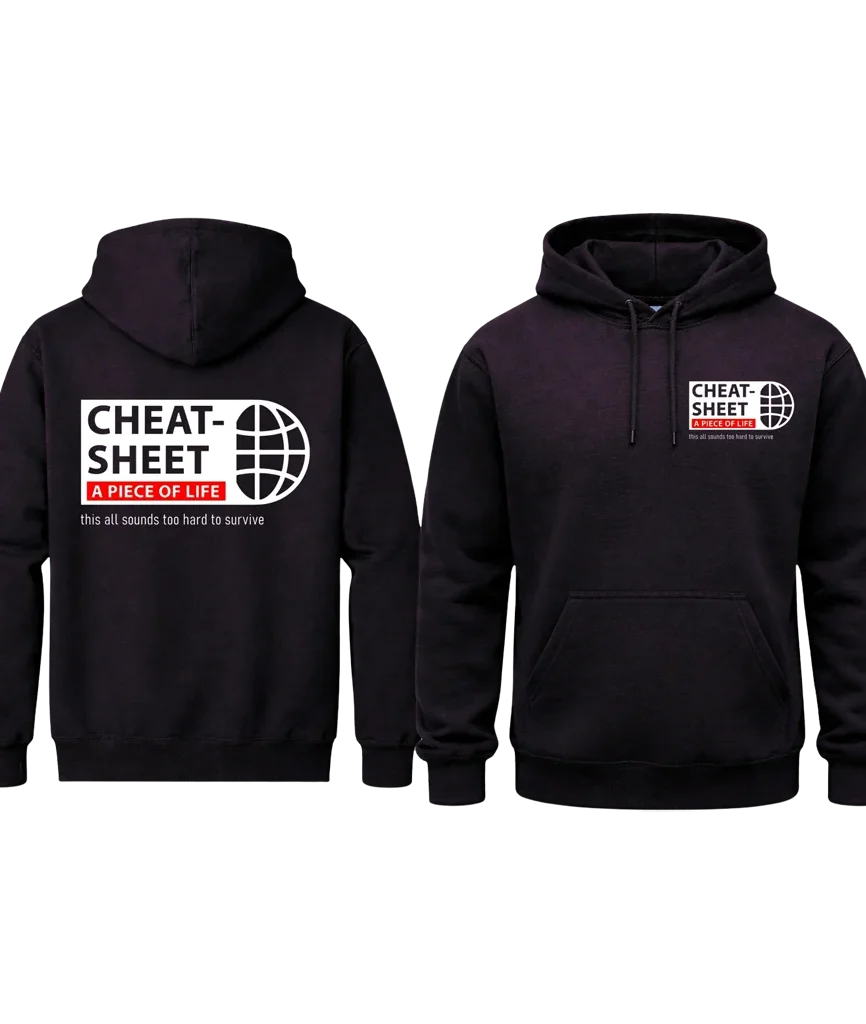 A Peace Of Life Front And Back Print Hoodie