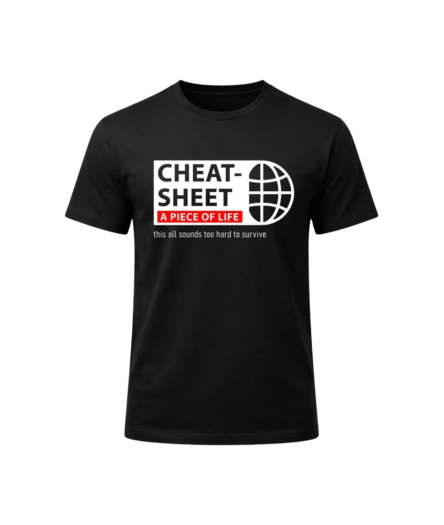 Cheat Sheet Concept Tee