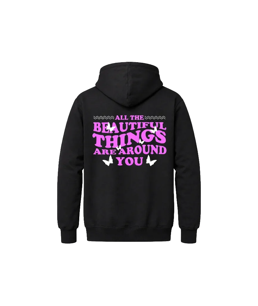 All The Beautiful Things Front And Back Print Hoodie