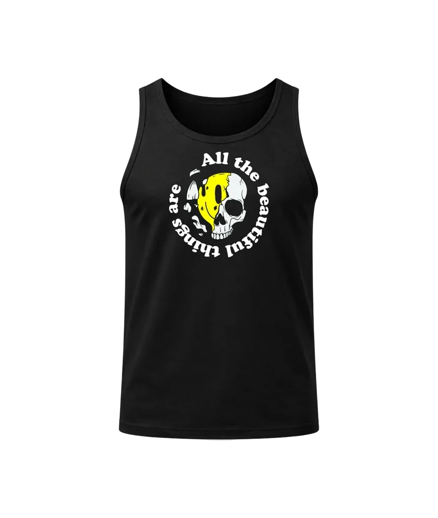 All The Beautiful Things Black Tank Top