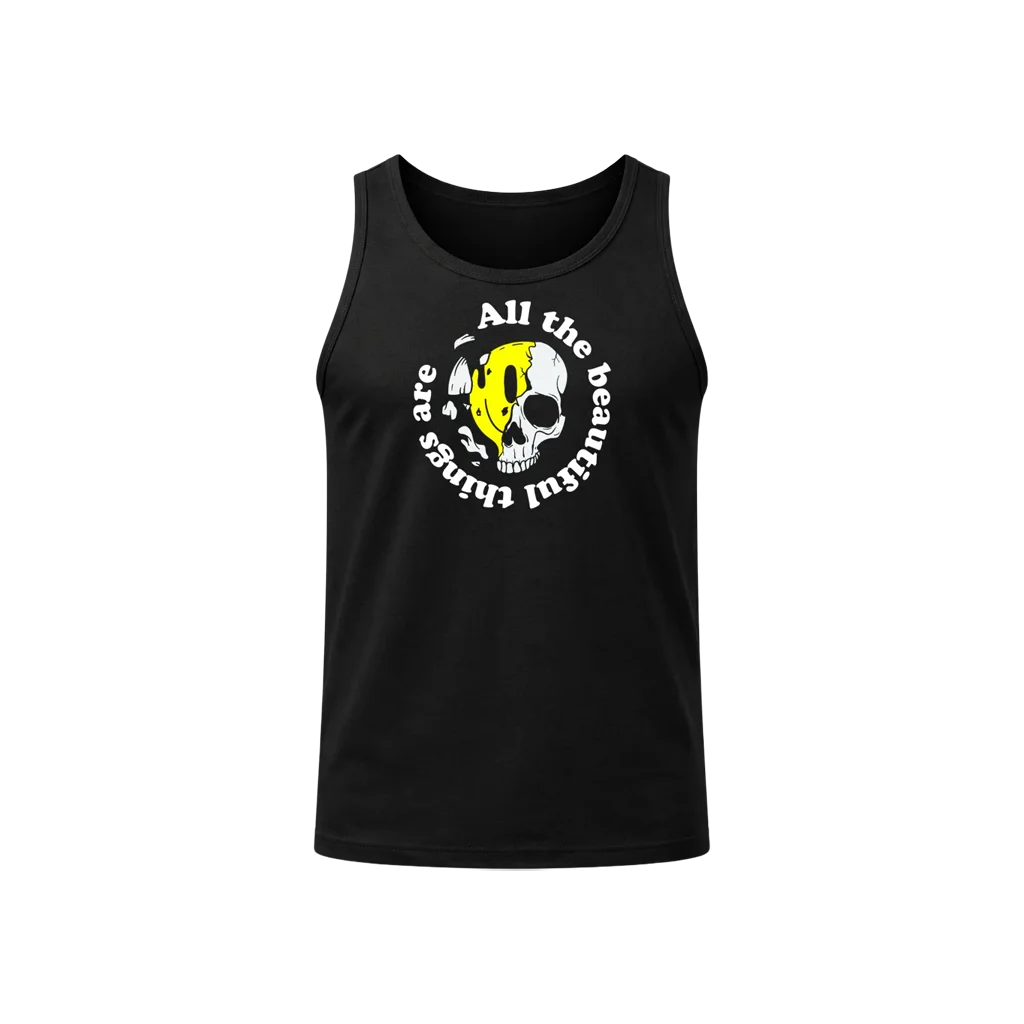 All The Beautiful Things Black Tank Top
