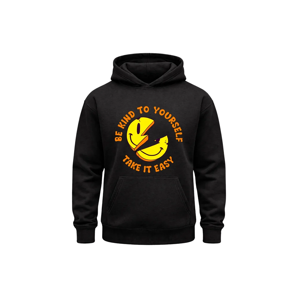 Be Kind To Yourself Black Hoodie