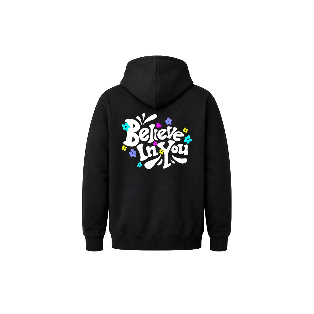 Believe In You Front And Back Print Hoodie