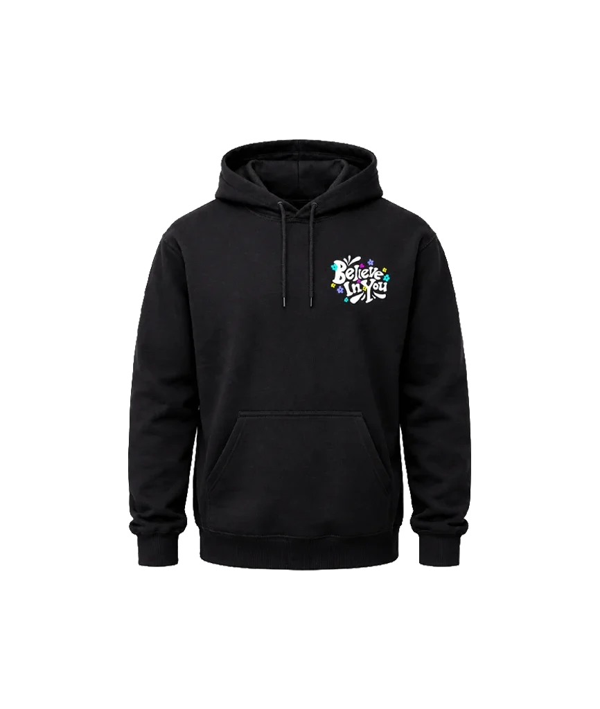 Believe In You Front And Back Print Hoodie