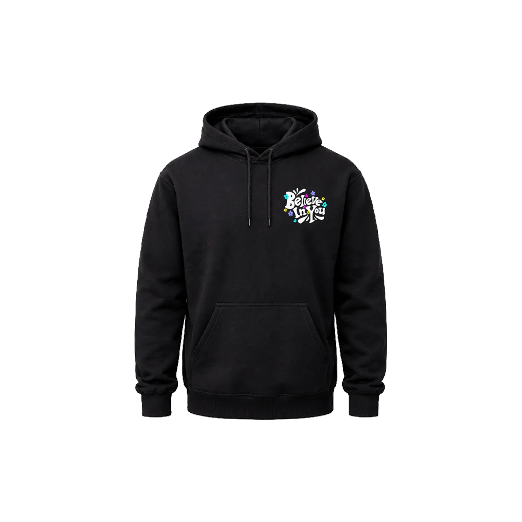 Believe In You Front And Back Print Hoodie