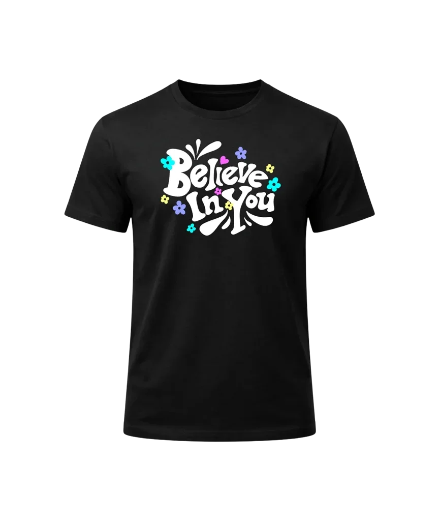 Floral Believe Crew Tee