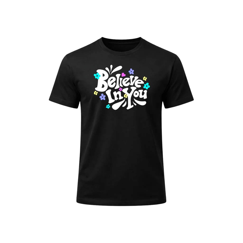 Floral Believe Crew Tee
