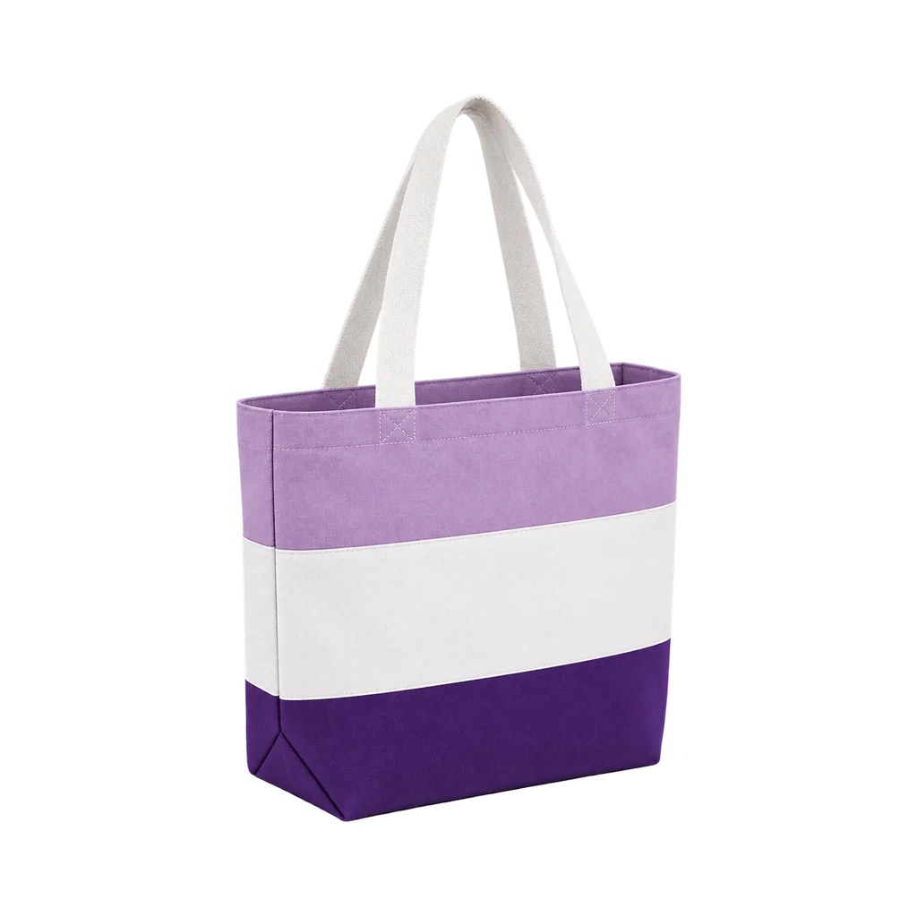Mix & Match Purple Block Tote