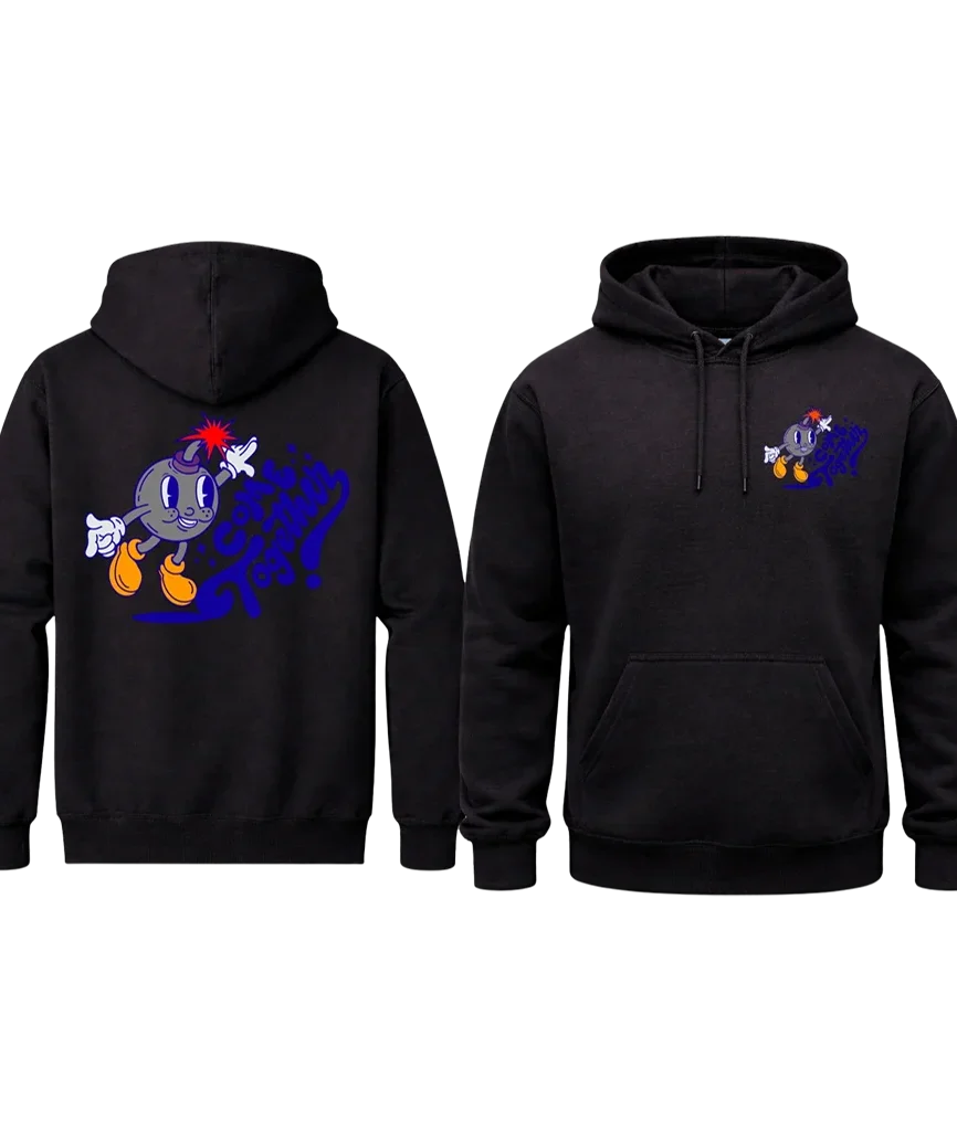 Come Together Front And Back Print Hoodie
