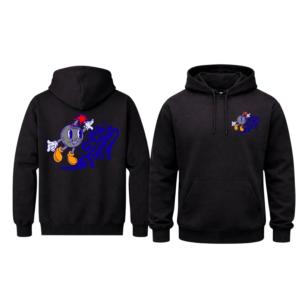 Bomb Graphic Double Print Hoodie