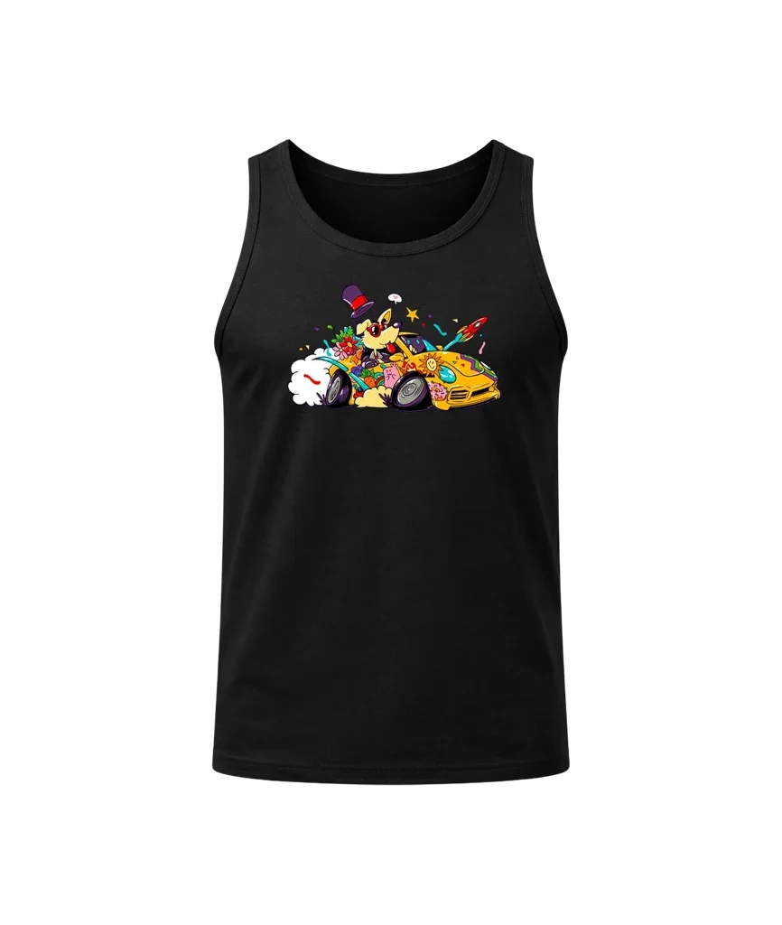 Crazy Ride Black Tank Top