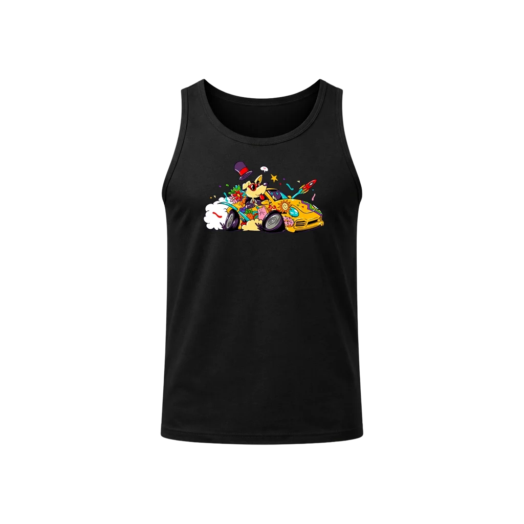 Crazy Ride Black Tank Top