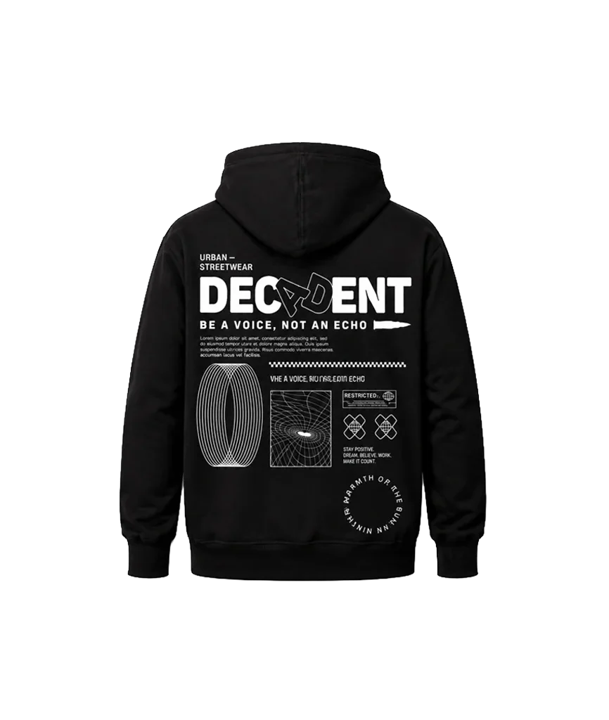 Decadent Front And Back Print Hoodie