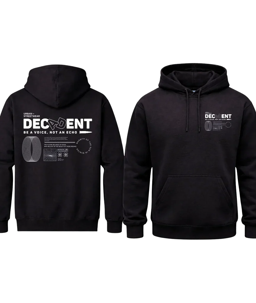 Decadent Front And Back Print Hoodie