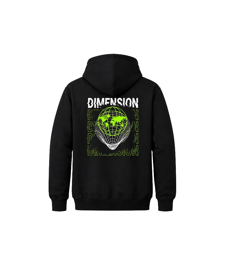 Dimension Front And Back Print Hoodie