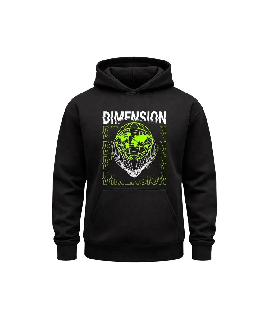 Dimension Black Hoodie