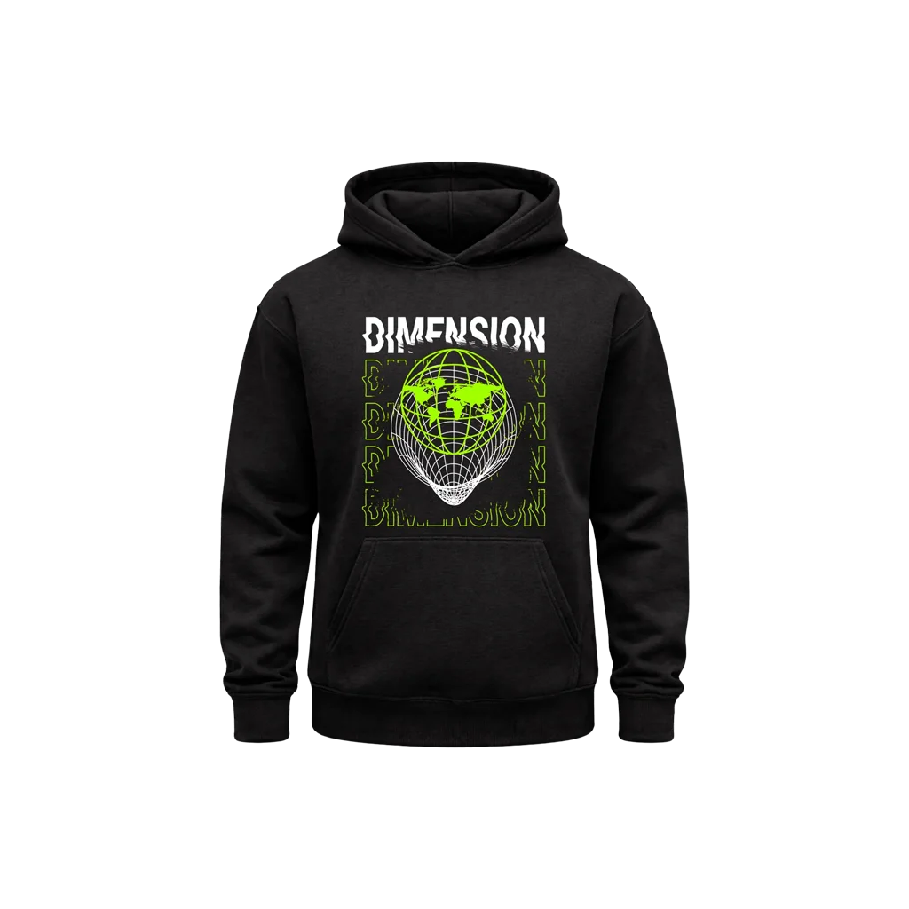 Dimension Black Hoodie