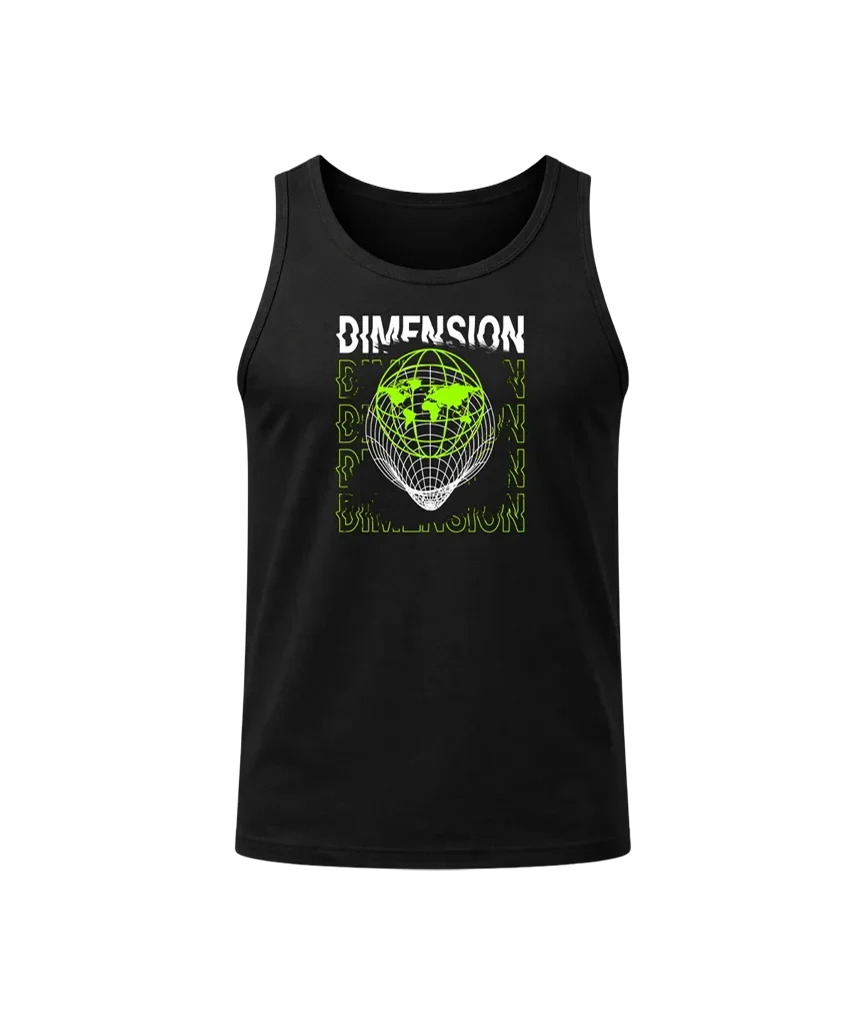 Dimension Black Tank Top