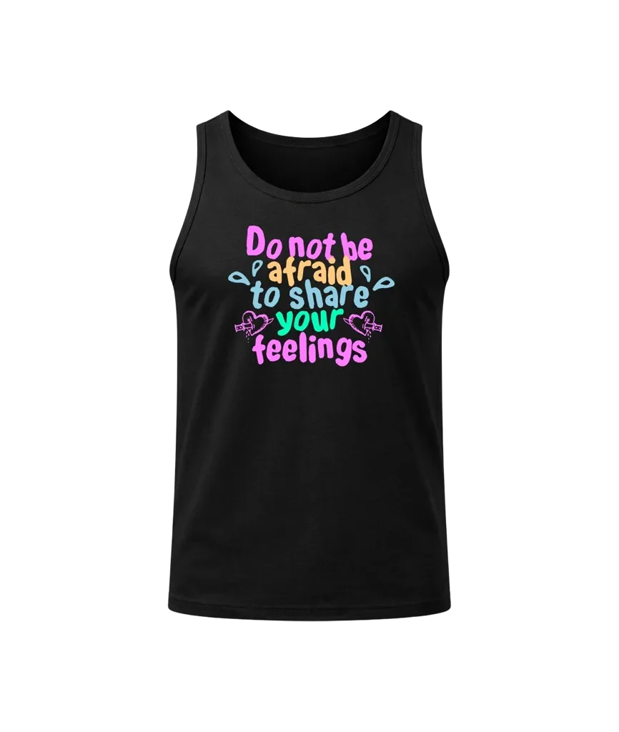 Do Not Be Afraid Black Tank Top