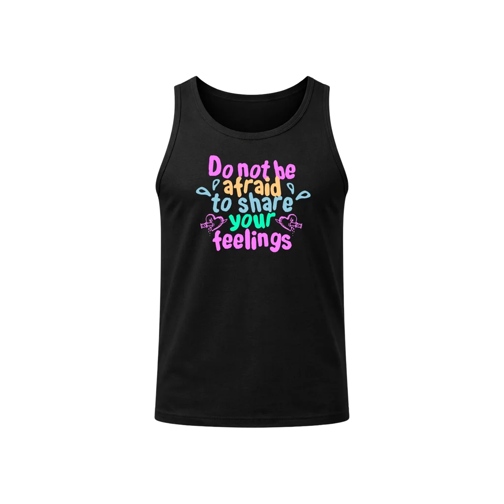 Do Not Be Afraid Black Tank Top