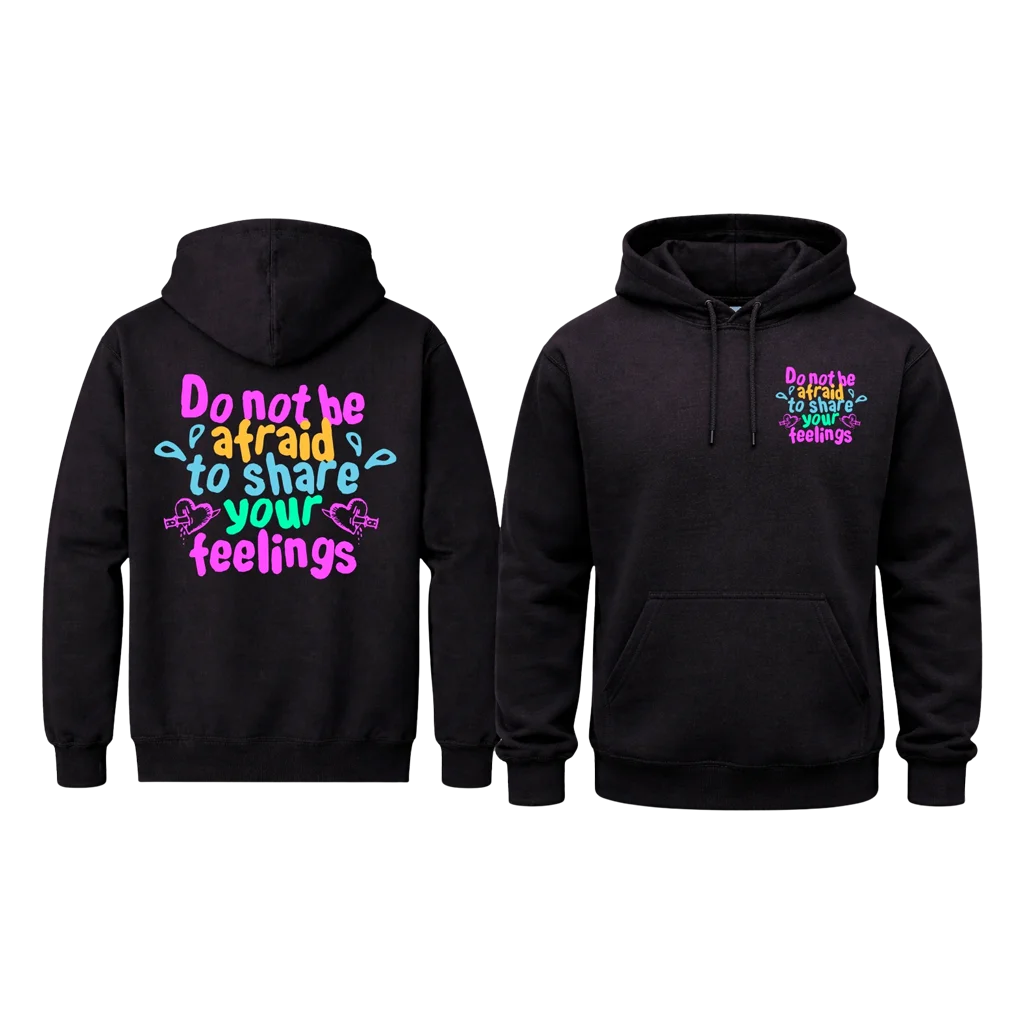 Do Not Be Afraid Front And Back Print Hoodie