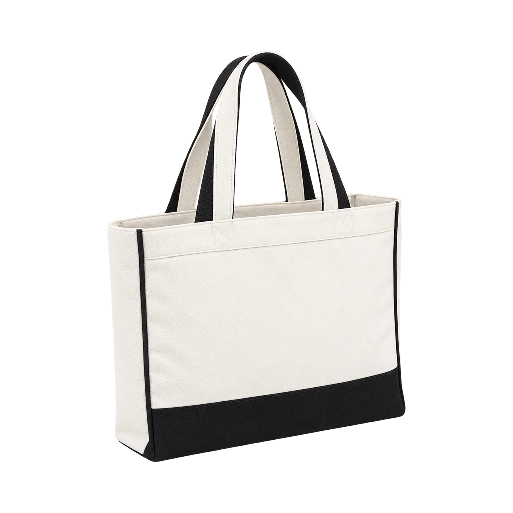 Classic Two-Tone Canvas Tote