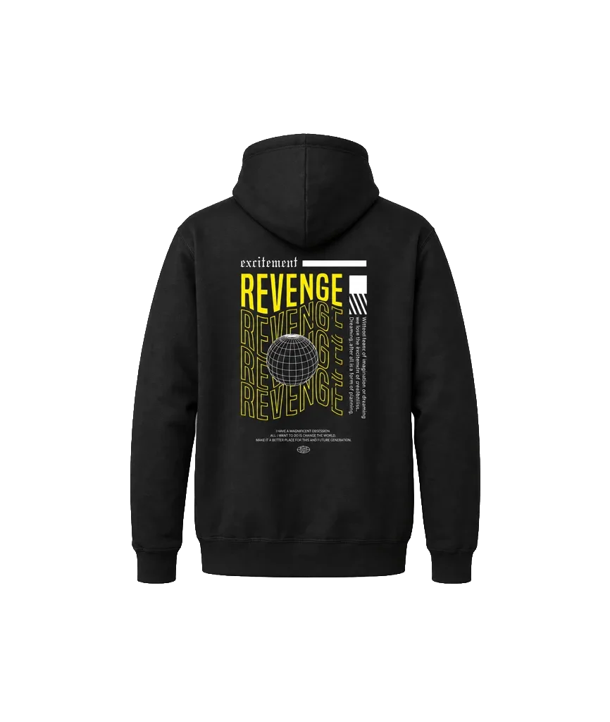 Excitement Revenge Front And Back Print Hoodie