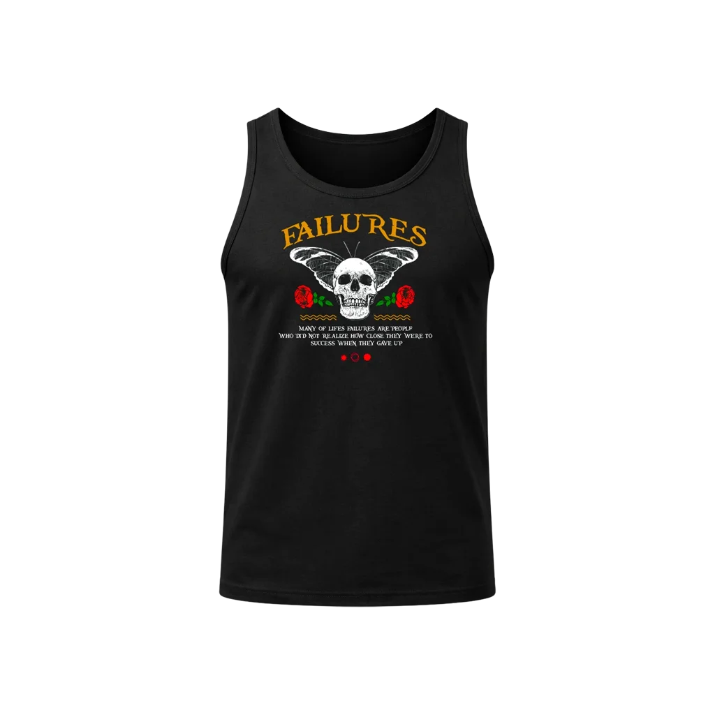 Inspirational Quote Black Sleeveless Top