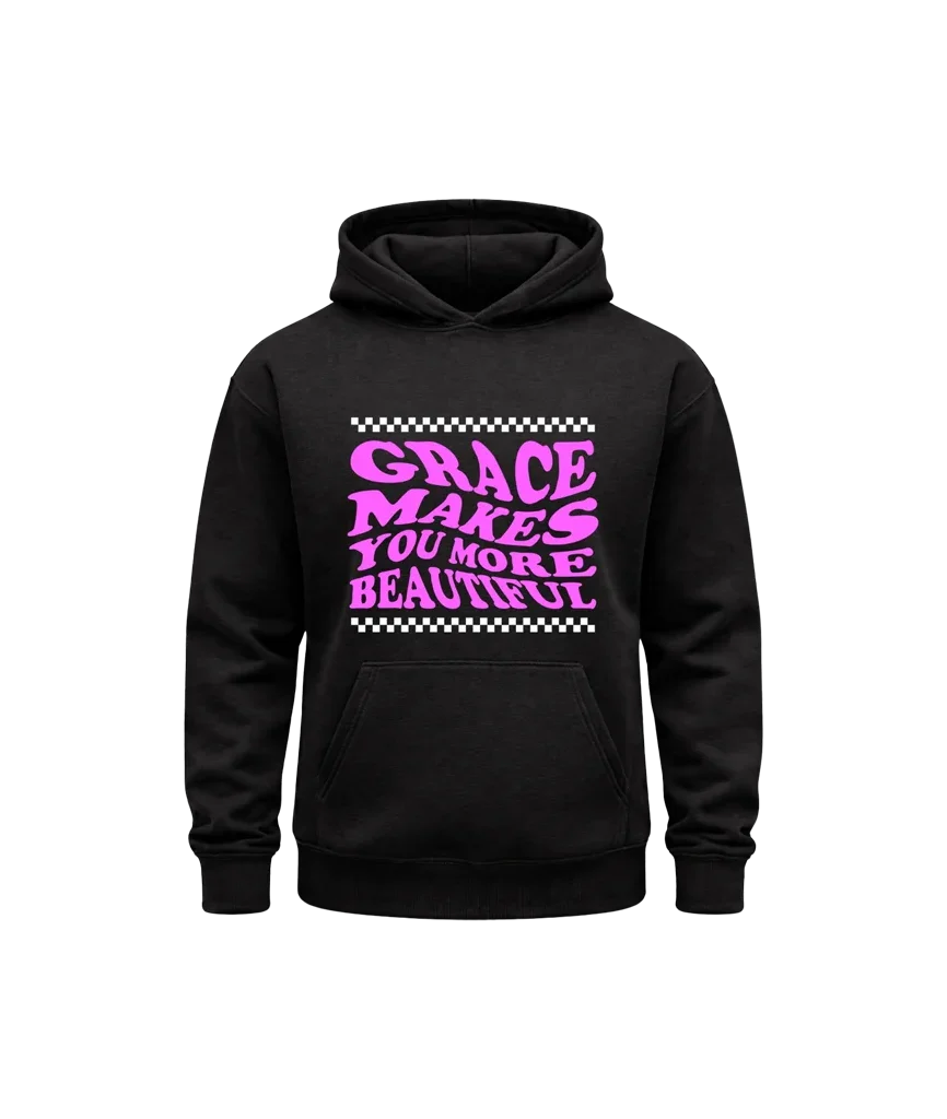 Grace Makes You More Beautiful Black Hoodie