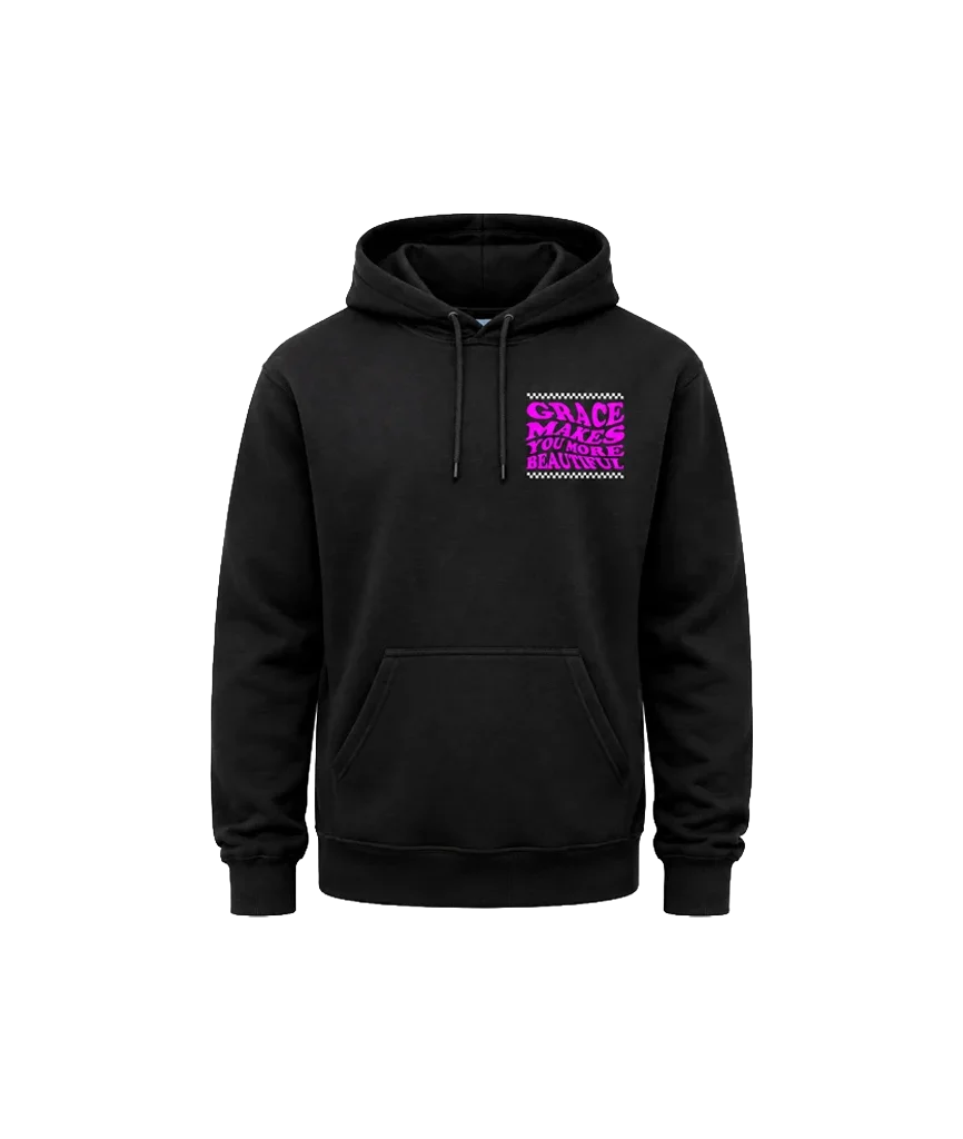 Grace Makes You More Beautiful Front And Back Print Hoodie