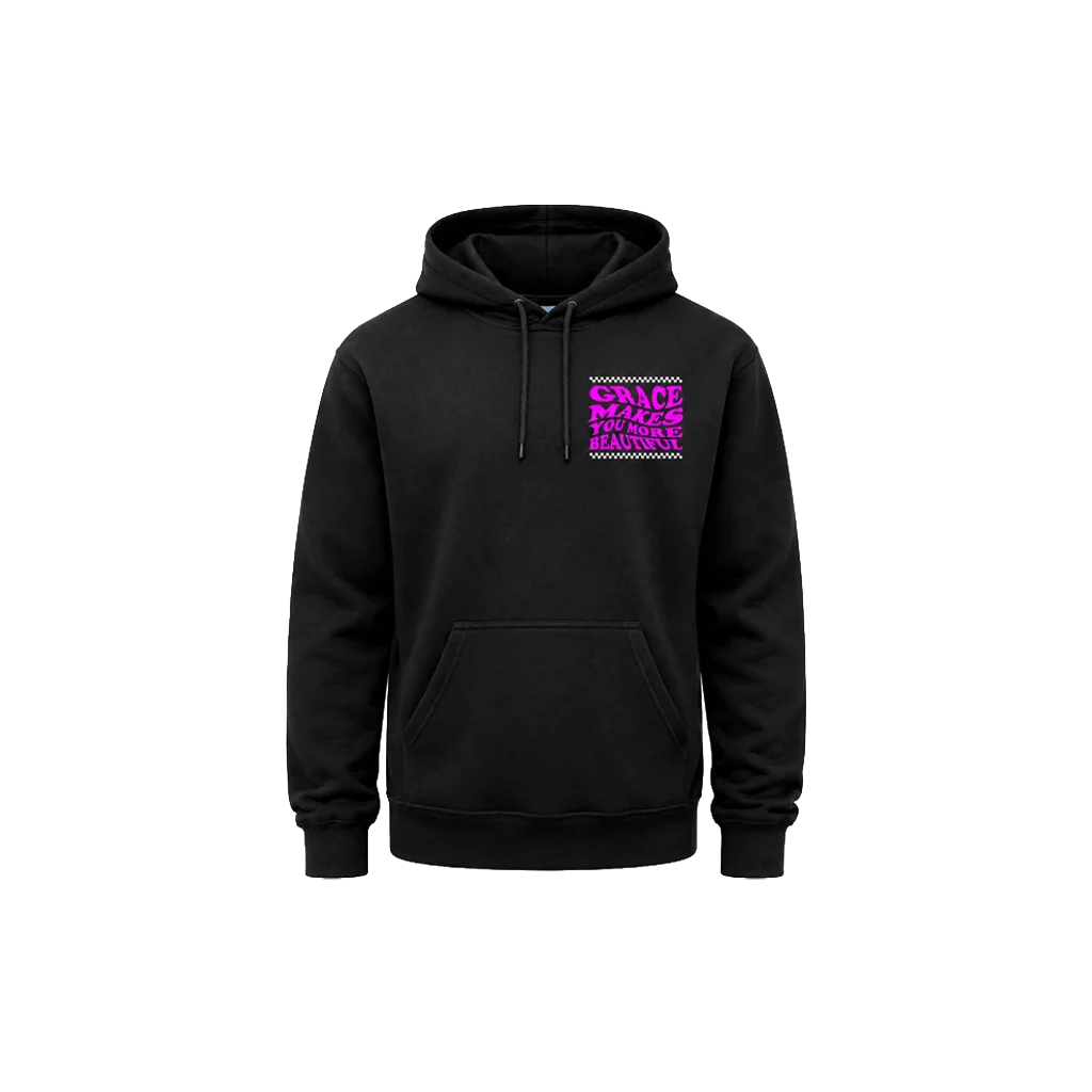 Grace Makes You More Beautiful Front And Back Print Hoodie